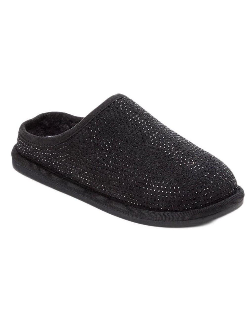 Joyspun Studded Slippers Black Size 8